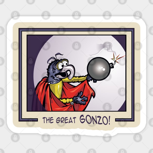 The Great Gonzo! Sticker by ActionNate